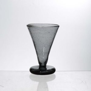 A unique Triangular blown Recycled Glass