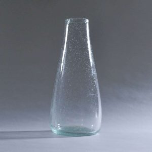 Authentic Recycled Glass Long Conic Vase