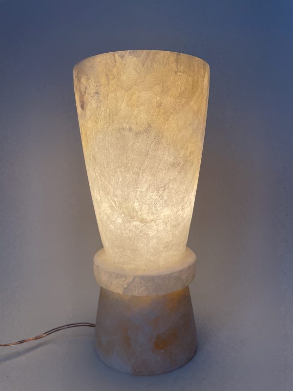 Harmony Alabaster Lamp - Geometric