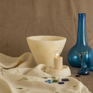 Hellenic Grandeur Alabaster Lamp