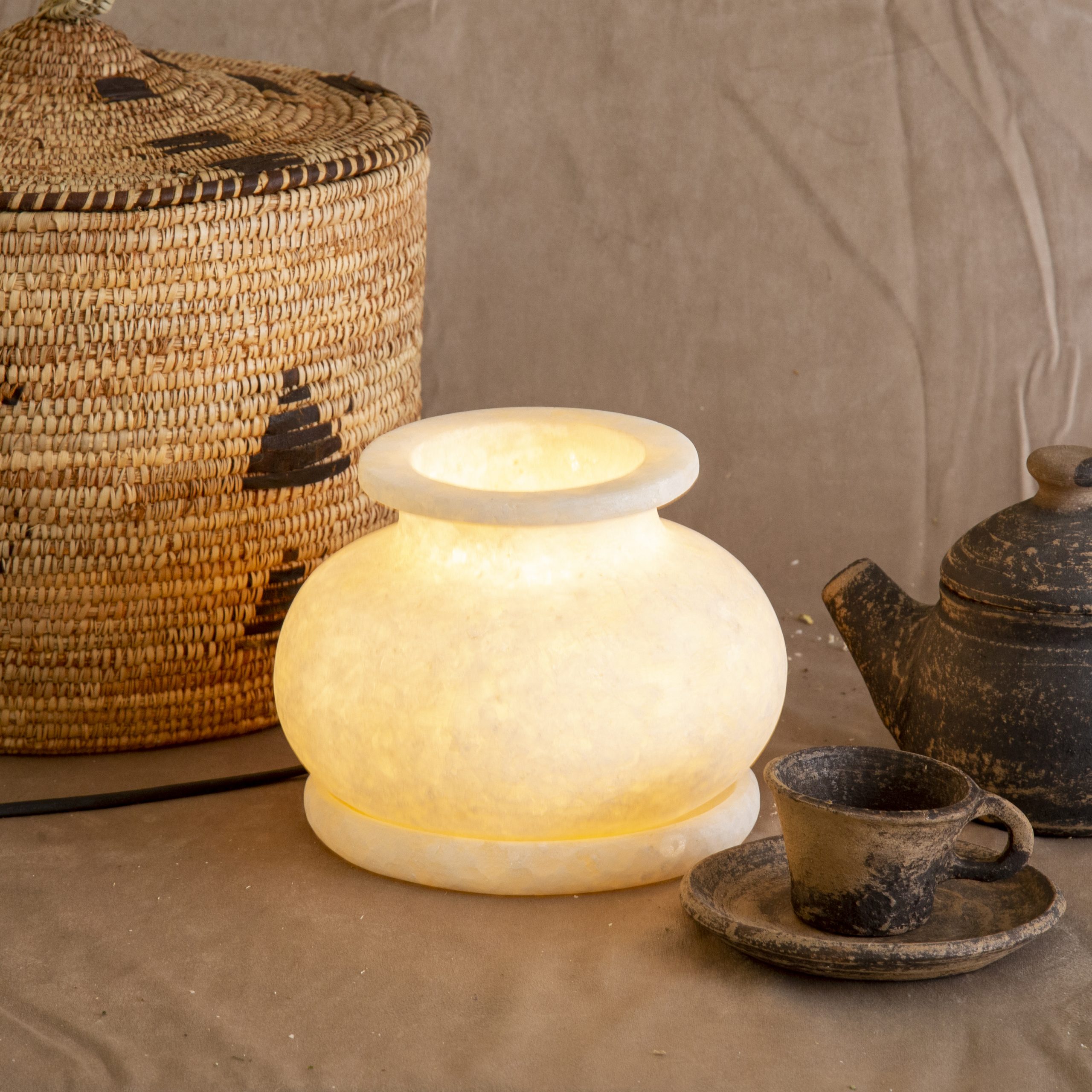 Nile Valley Alabaster Lamp Nile Valley Alabaster Lamp