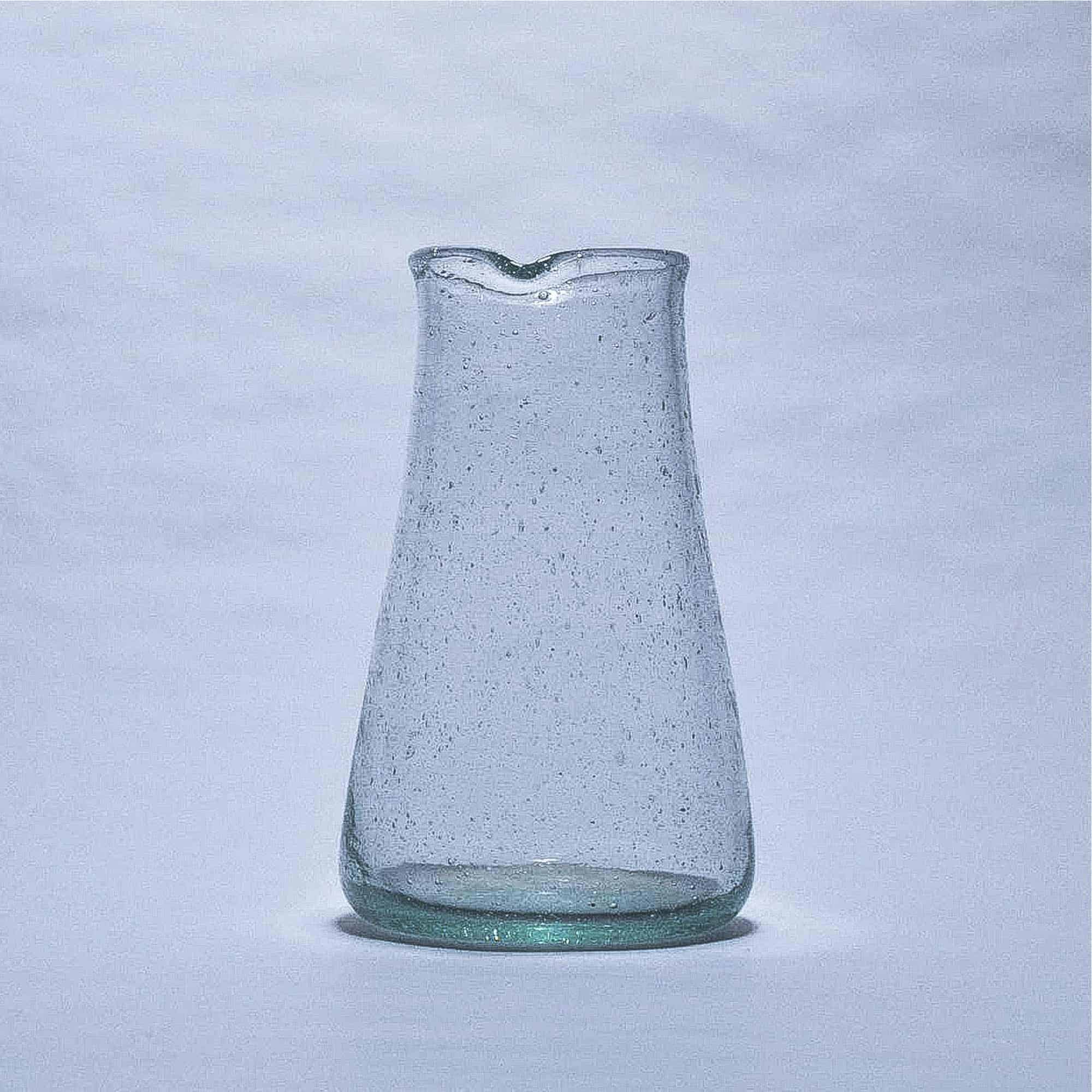 Recycled Glass Handless Carafe - 2 Sizes - Image 2