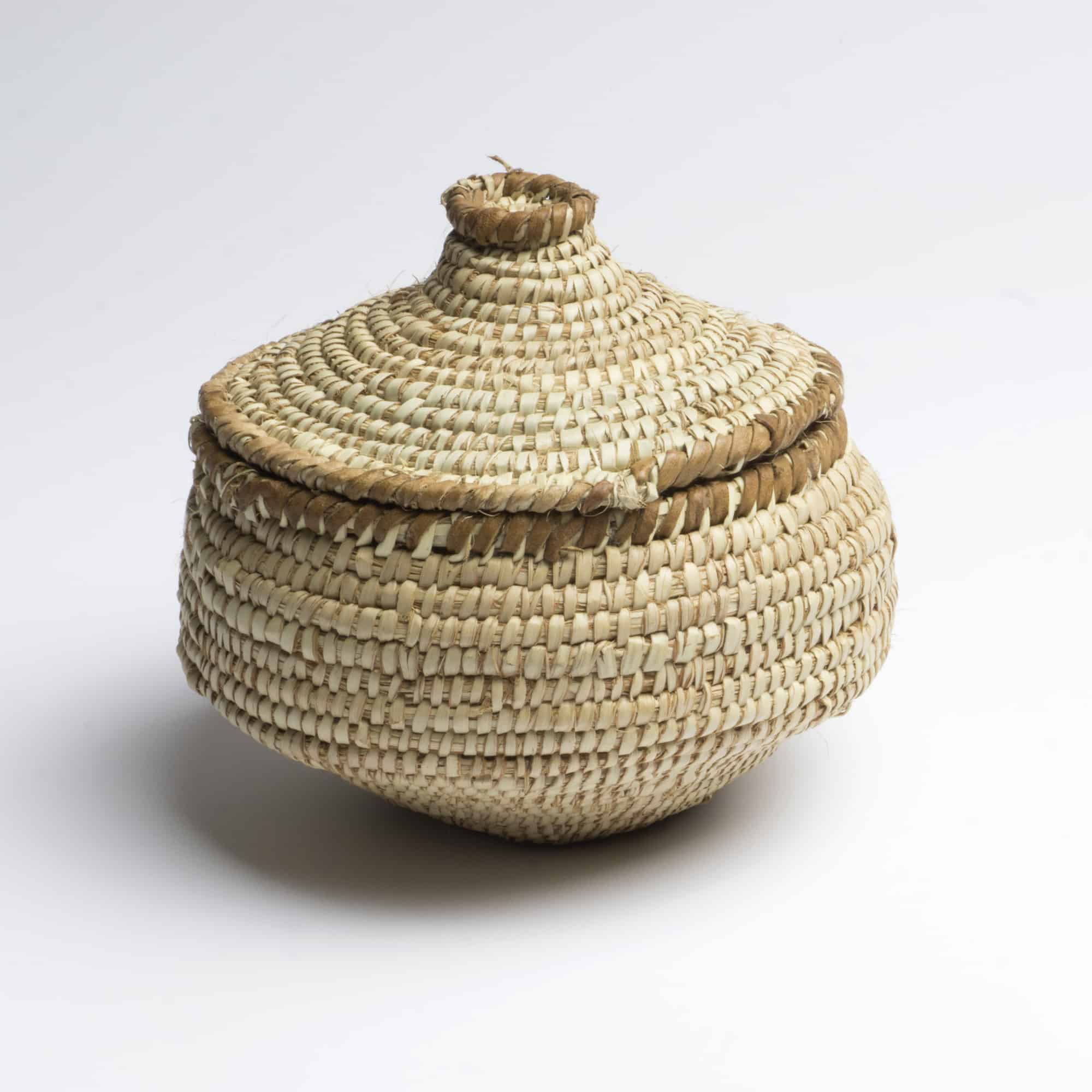 Small Doum Wicker Box 0249 - Image 2