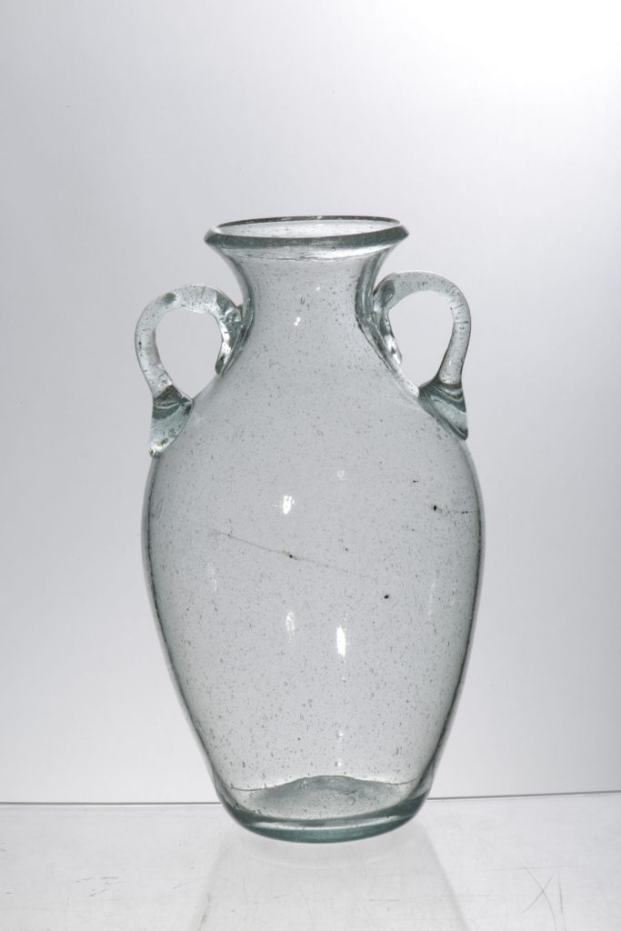 Recycled Glass Vases With Candles photo