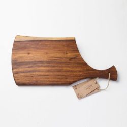 Edgy Rosewood Cheese Platter and Cutting Board