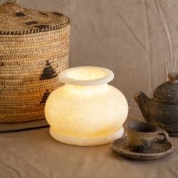 Nile Valley Alabaster Lamp