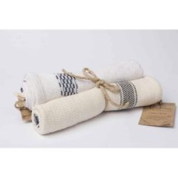 Set of 2 Tea and Kitchen Towels Handwoven  Egyptian Cotton
